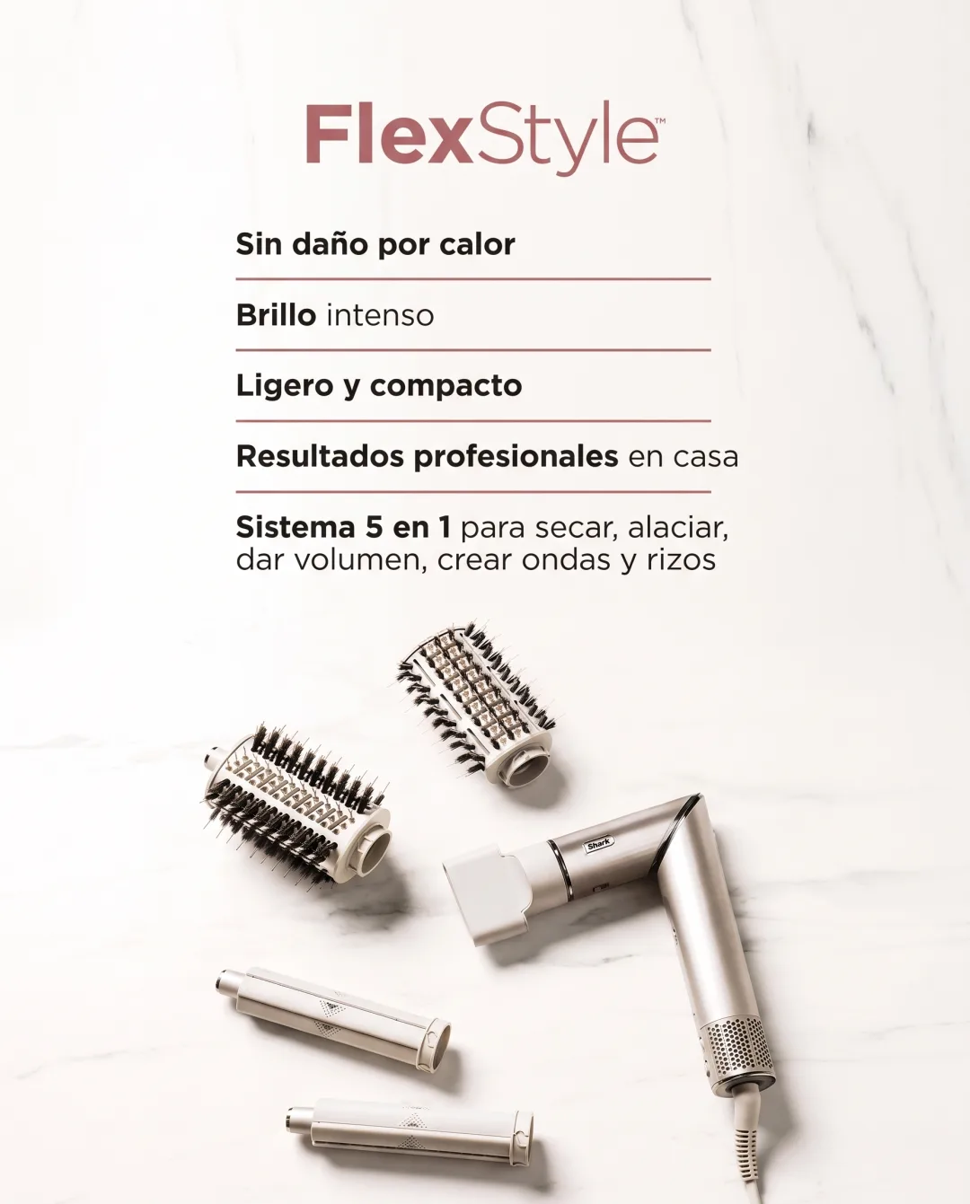 Moldeador FlexStyle™ 5 en 1 - Rizados y Chinos 110V